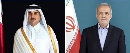 الرئيس الإيراني يعرب لأمير قطر عن أسفه من الهجوم الصاروخي
