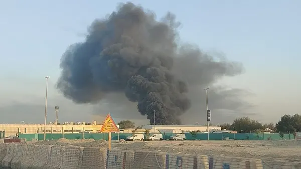 القطيف.. حريق سكراب بالنابية