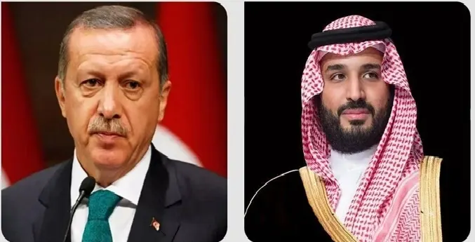 في اتصال بولي العهد.. أردوغان يشيد بحسن تنظيم الحج