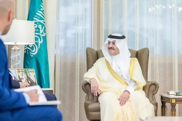 أمير الشرقية يستقبل سفير جورجيا