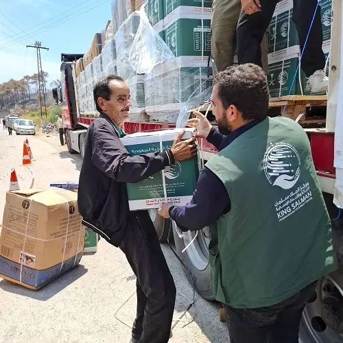 إغاثة سعودية عاجلة للمتضررين من حرائق اللاذقية