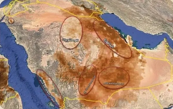 6 مصادر تسبب العواصف الرملية والغبارية في المملكة