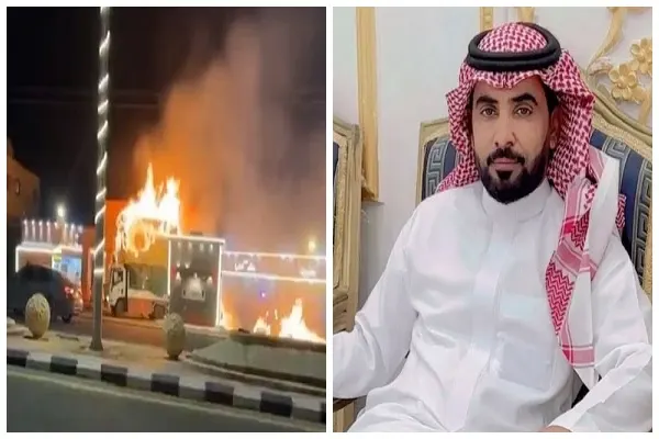 الدلبحي.. تحمل النار وقاد شاحنة مشتعلة لإنقاذ محطة وقود
