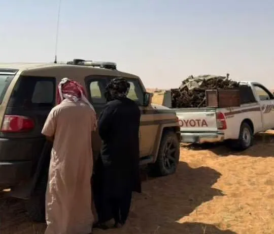 ضبط تاجري حطب محلي في محمية الإمام تركي