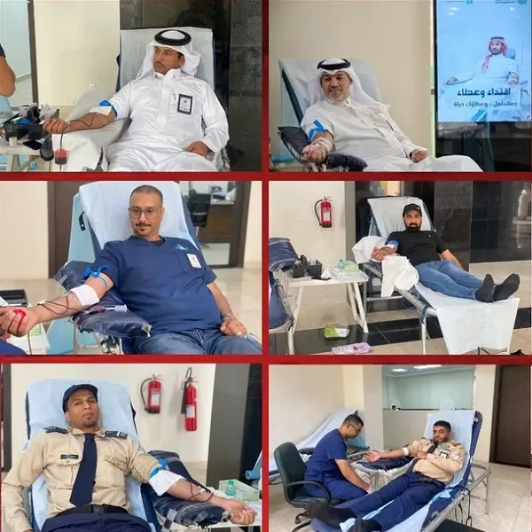 مع المركزي.. بلدية القطيف تتبرع بالدم