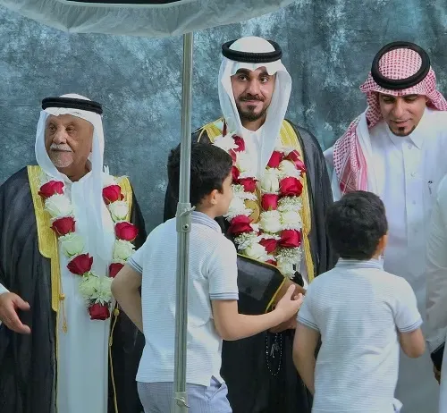 أبو الرحي تحتفل بزواج أحمد وكريمة زهير العبيدان