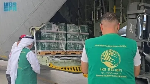 حتى اليوم.. 64 طائرة سعودية لإغاثة غزة
