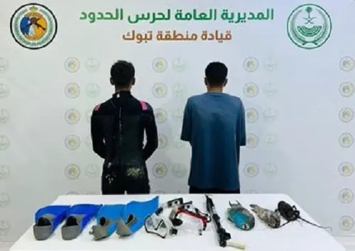 تبوك.. صائدا “نابليون” في قبضة حرس الحدود