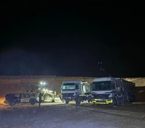 ضبط مقيمين جرفوا الرمال في الشرقية