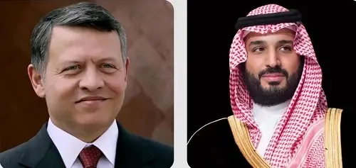 ولي العهد وملك الأردن يبحثان تعزيز العمل المشترك لتحقيق الأمن والاستقرار