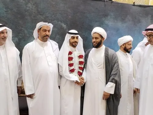 عقد قران الشاب هادي المسكين وكريمة الحاج واصل آل غريب