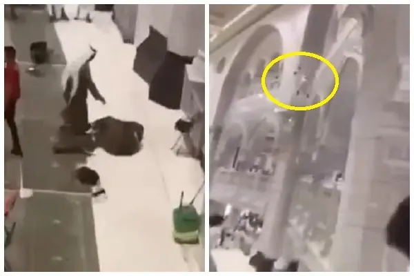 رجل أمن ينقذ شخصاً حاول الانتحار في الحرم المكي