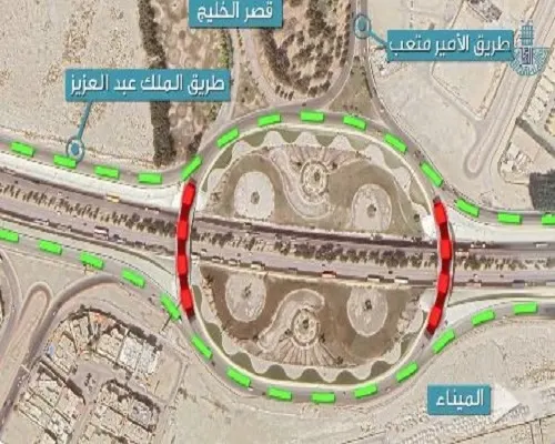 الظهران.. إغلاق كلي لدوار جسر طريق الأمير متعب
