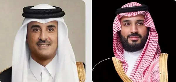 رسالة خطية من أمير قطر لولي العهد