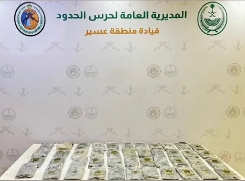 عسير.. إفشال خطة تهريب 51 كيلو حشيش