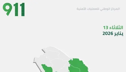 أمس 16254 مكالمة من الشرقية لـ 911