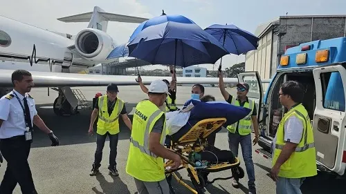 إخلاء طبي لمواطن من الفلبين