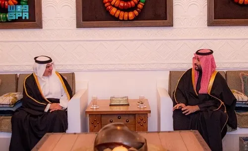 ولي العهد والأمير سلمان آل خليفة يبحثان فرص التعاون