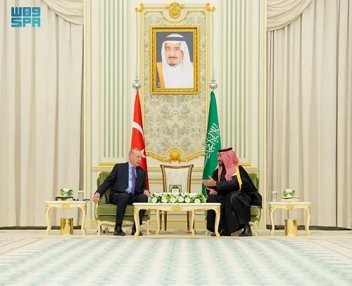 بيان مشترك في ختام زيارة الرئيس التركي.. تفعيل الاتفاقيات الدفاعية.. الرياض وأنقرة تعززان الأمن بمنصات تعاون