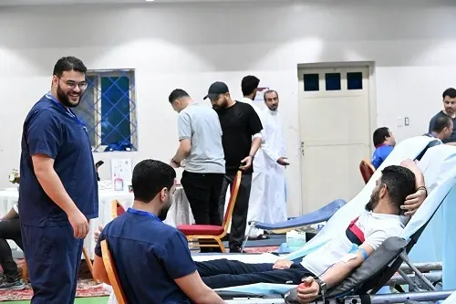 رجال الخويلدية يتبرعون بـ 59 كيس دم