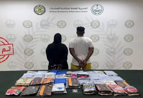 الرياض.. القبض على امرأة ورجل يروجان 93 كيلو حشيش