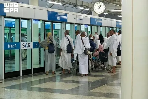 314 ألف راكب لقطار المشاعر منذ تشغيله
