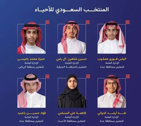 6 طلاب يمثلون المملكة في أولمبياد الأحياء الدولي