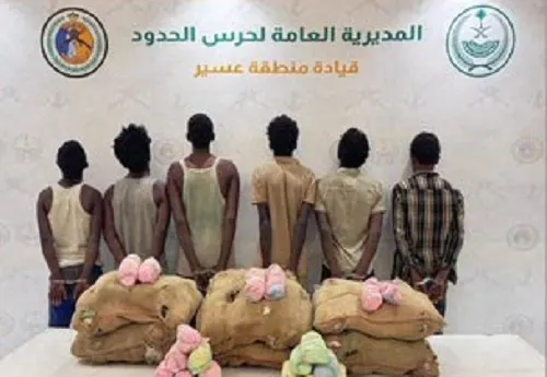 سقوط 10 مهربين في عسير وجازان