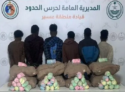 حرب المخدرات: سقوط 9 مهربين في جازان وعسير