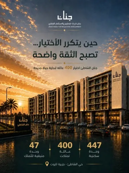 حي الشاطيء.. 400 أسرة تملكت شققها.. والمتبقي 47
