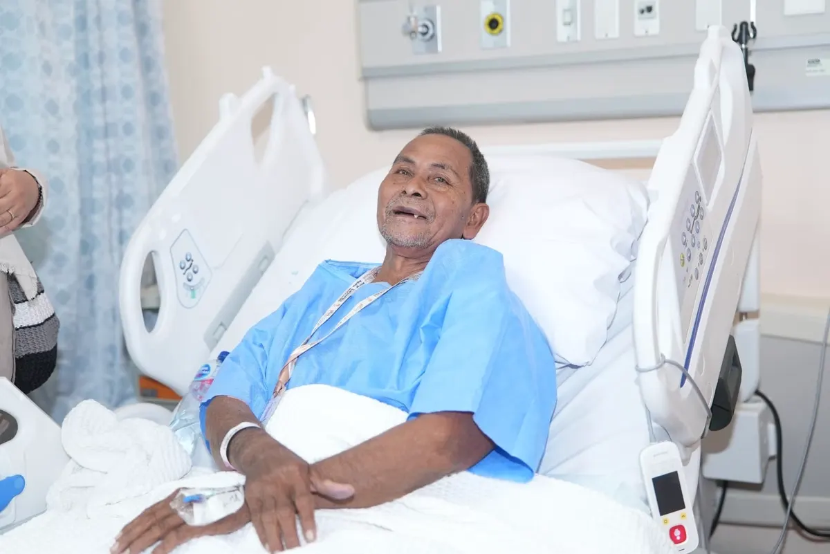 إنقاذ حاج إندونيسي من جلطات رئوية