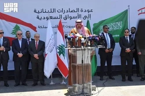 لبنان تحرك أول شحنة تجارية إلى السعودية بعد استئناف التصدير