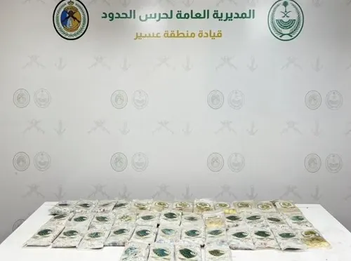 عسير.. إحباط تهريب 45 كيلو حشيش