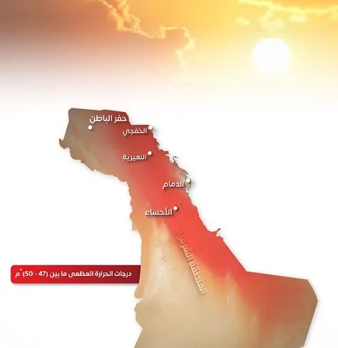 تحذير شديد.. 5 محافظات شرقية تحت تأثير الـ 50 مئوية