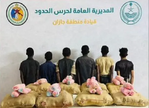 حرب المخدرات: سقوط 8 ومهربين في جازان وعسير