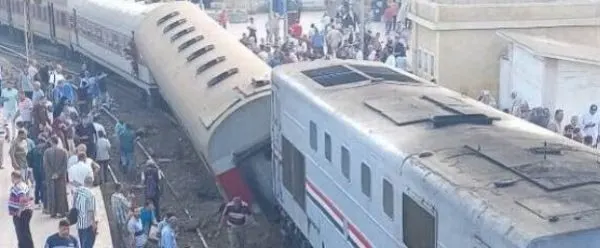 مصر.. 16 مصاباً في خروج قطار عن القضبان