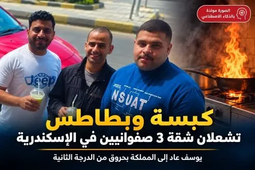 كبسة وبطاطس تشعلان شقة 3 صفوانيين في الإسكندرية