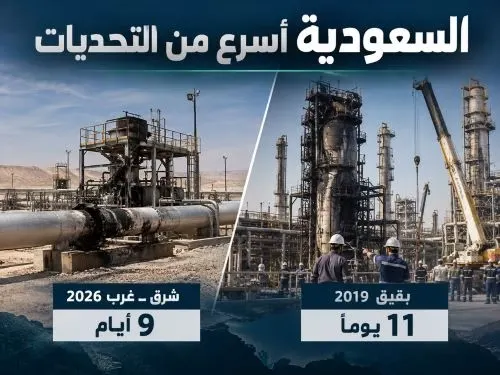 بين بقيق وشرق ـ غرب.. السعودية أسرع من التحديات