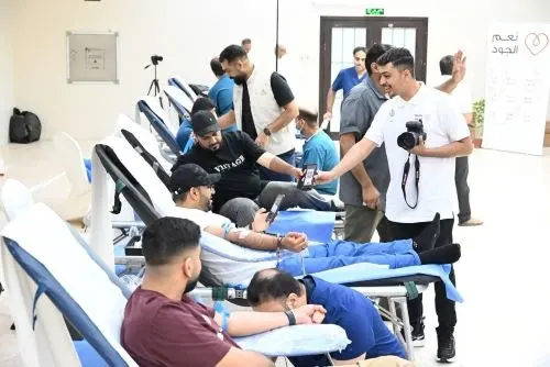 أم الحمام.. 312 متبرعاً بالدم في يومين من «نِعْمَ الجود 19»
